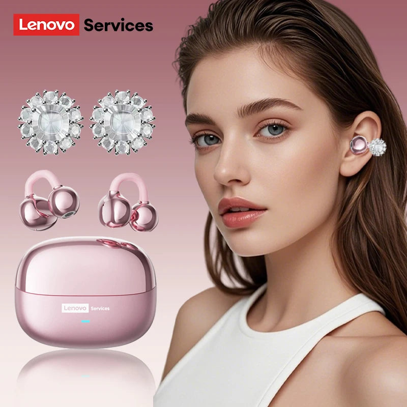 Lenovo LE302 OWS Ear clip Wireless Earphones. Low Latency, HD Call Quality Bluetooth Headphones.