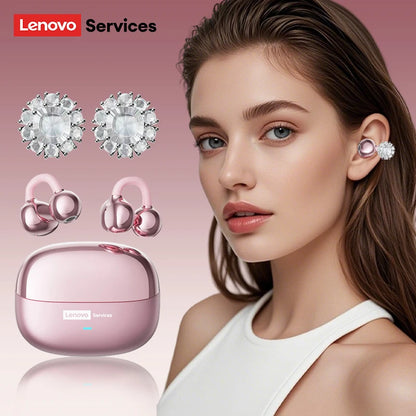 Lenovo LE302 OWS Ear clip Wireless Earphones. Low Latency, HD Call Quality Bluetooth Headphones.