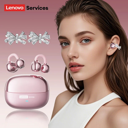 Lenovo LE302 OWS Ear clip Wireless Earphones. Low Latency, HD Call Quality Bluetooth Headphones.