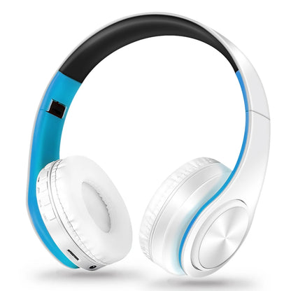 Black &Gold Wireless Headphones.  Stereo Headset for Gaming with Built-in MIC. Universal for Android and iOS