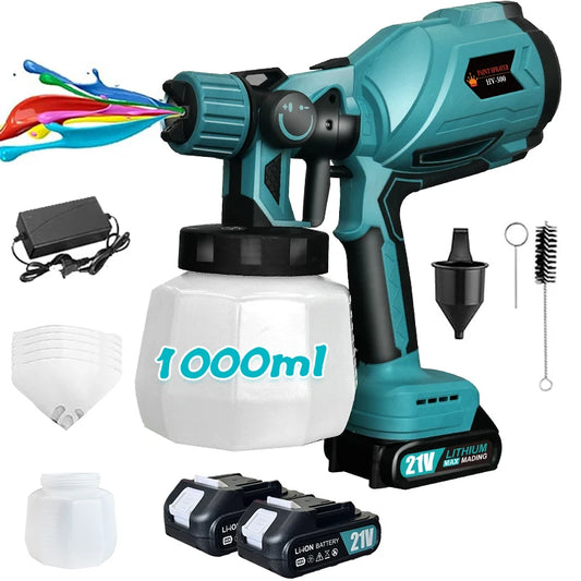 Electric Spray Gun Cordless Paint Sprayer 1L
