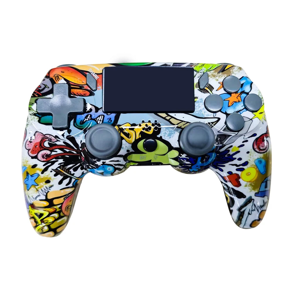 GAMINJA P47 Wireless Bluetooth Controller, Gamepad With 6-axis Gyroscope, Touchpad Dual Vibration For PS4 PC Wins 7 8