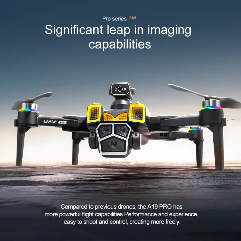 Lenovo Drone A19 Pro 4K HD 8K Professional 5G GPS Dual Camera Photography Brushless Foldable Quadcopter RC Distance Drones Toys