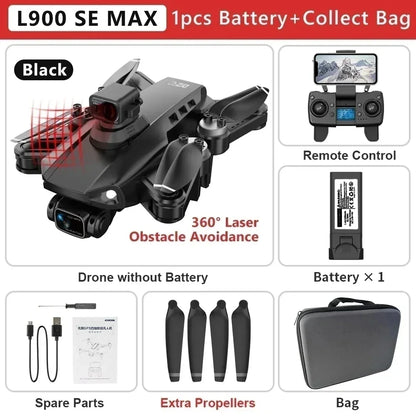 L900 Pro SE MAX GPS Drone 4K Professional Dual HD Camera 5G WIFI 360° Obstacle Avoidance Brushless Motor Rc FPV Quadcopter Drone