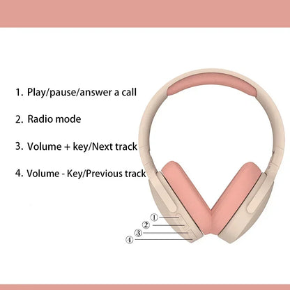 Hot Selling Wireless Headsets. Bluetooth 5.3 Over-ear Earphone. Hifi Game Stereo Earbuds With Mic