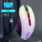 Bluetooth 5.2 Mouse RGB 2.4G Wireless Mouse, Dual-Mode Gaming Silent Mouse For MacBook, Tablets & Laptop / Desktop Computers