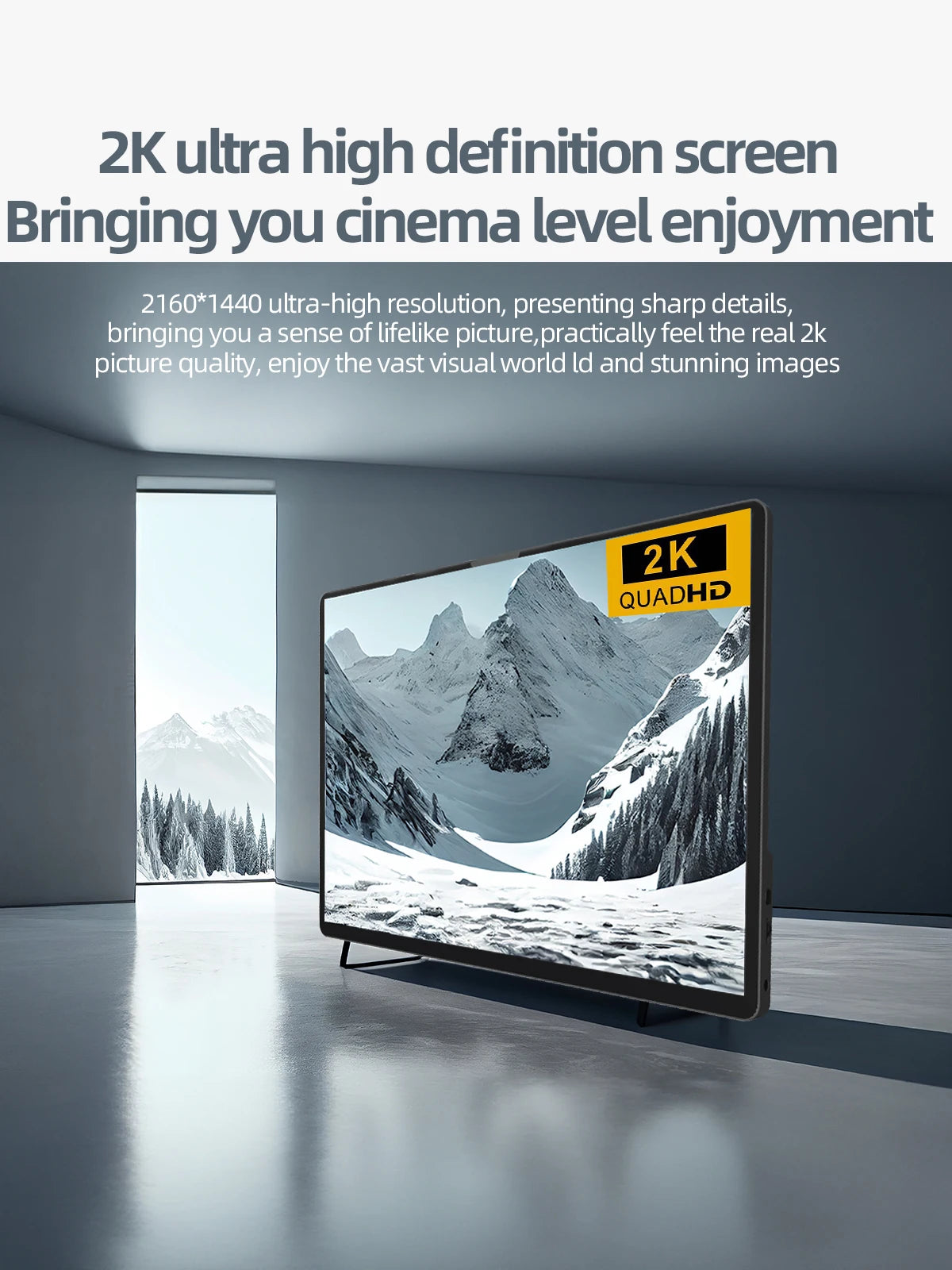 ZSUS 2160*1440  14-inch 2K Portable Monitor 60HZ For Laptop, XBox, PS4/5, Switch, TV Box, Cell Phone & PC
