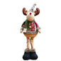 3PCS Christmas Decorative Christmas Dolls Reindeer, Snowman & Santa Claus Standing Doll