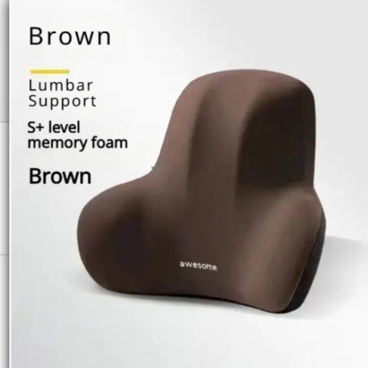 Memory Foam Lumbar Back Cushion for Car, Office, Gaming Chairs and Postpartum Waist Support Multi Functional Pain Relief Pillow