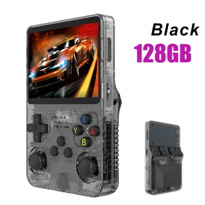NEW R36S Retro Handheld Game Console Linux System 3.5 Inch IPS Screen Portable Pocket Video Player 64GB 128GB