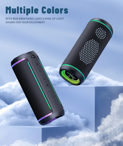 Ortizan X30 Portable Bluetooth Speakers Bass Boost, Powerful Wireless IPX7 Waterproof Speaker