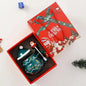Cute Ceramic Christmas Mug with Lid Spoon Coffee Cup