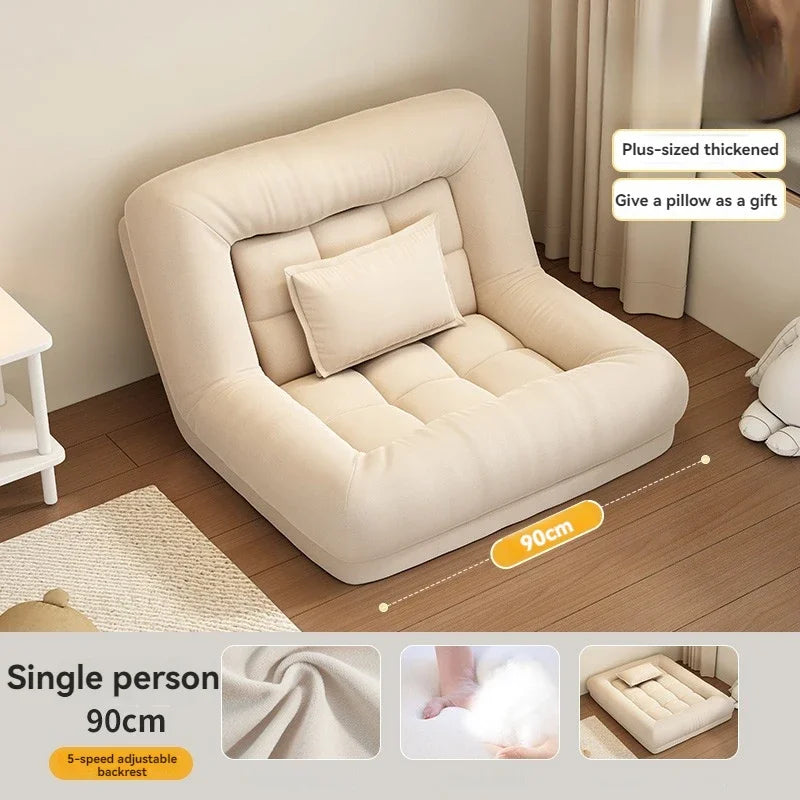 Folding Sofa bed, dual-use simple single or double bed for living room and small rooms