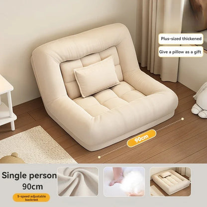 Folding Sofa bed, dual-use simple single or double bed for living room and small rooms