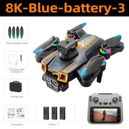 Lenovo Drone A19 Pro 4K HD 8K Professional 5G GPS Dual Camera Photography Brushless Foldable Quadcopter RC Distance Drones Toys