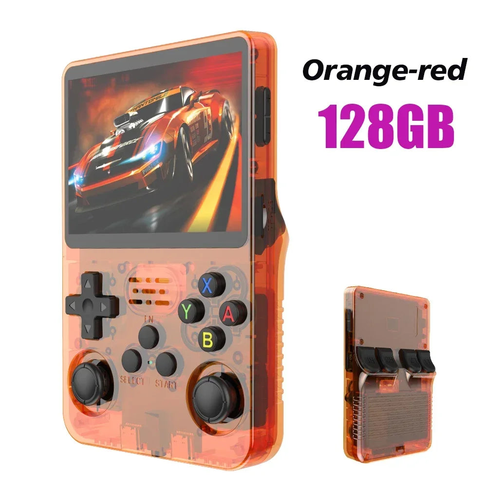 NEW R36S Retro Handheld Game Console Linux System 3.5 Inch IPS Screen Portable Pocket Video Player 64GB 128GB
