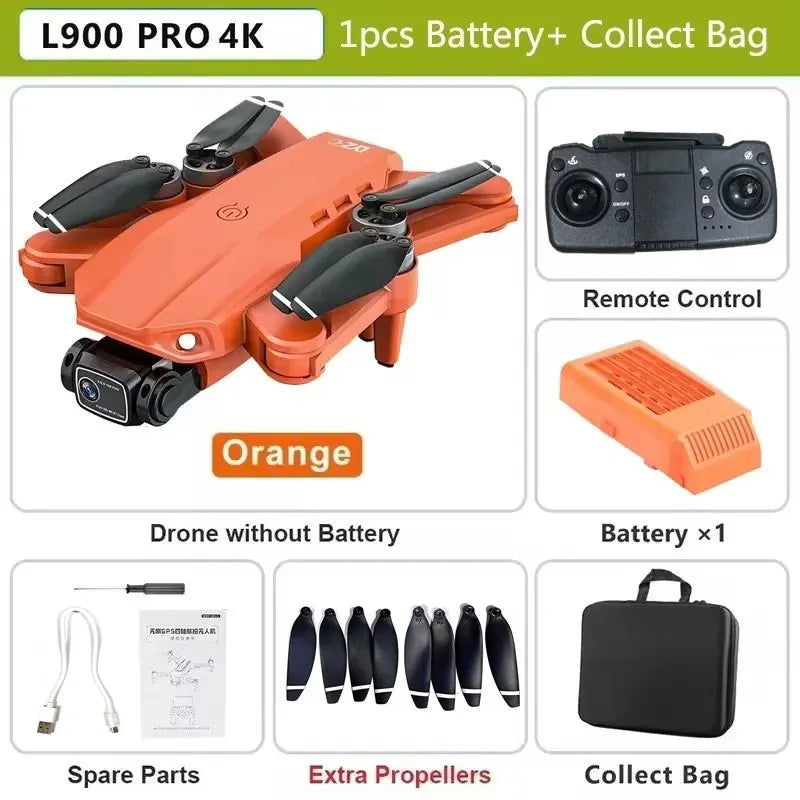 L900 Pro SE MAX GPS Drone 4K Professional Dual HD Camera 5G WIFI 360° Obstacle Avoidance Brushless Motor Rc FPV Quadcopter Drone