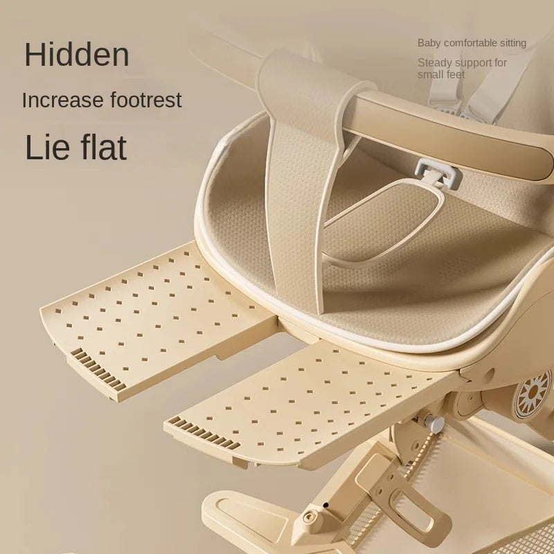 Ultra-lightweight, High Landscape, Three-speed Adjustable & Two-way One-touch Folding Baby Walking Stroller