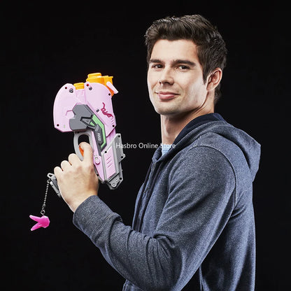 Hasbro Nerf Overwatch D.Va Rival Blaster with 3 Overwatch Rival Rounds. Toy gun for Kids & Boys