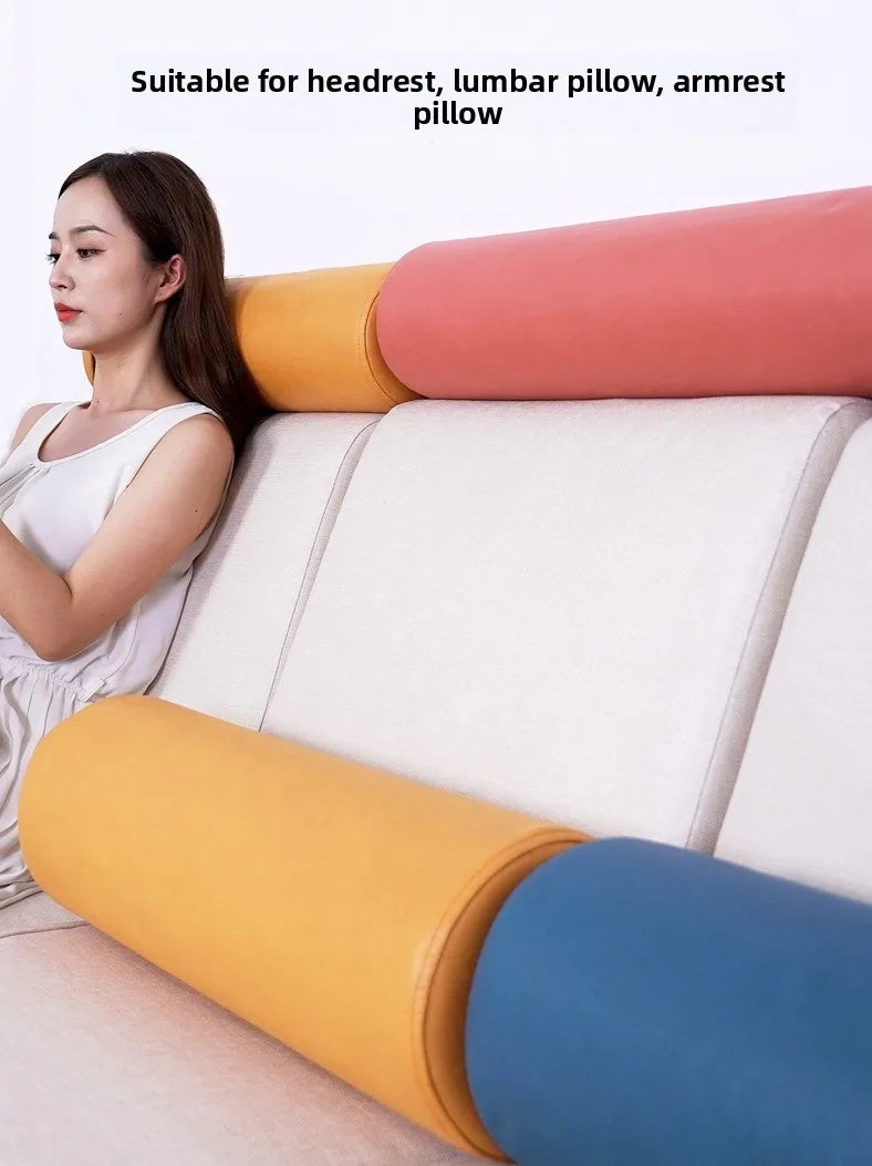 Modern Simplicity Sofa Pillow Cylindrical Body Cushion Pillow, Neck Support round Pillow