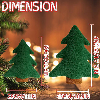 30/45cm Christmas Tree Pillow Festive Holiday Sofa Bed Decorations & Cute Gift for Friends & Family
