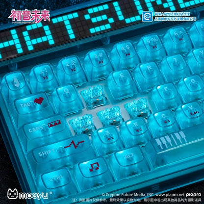 Hatsune Miku Esports Heart Series Set Mechanical Keyboard, Mouse, Mouse Pad, Water Cup  &Headphones Paper Box Premium Desktop Gift