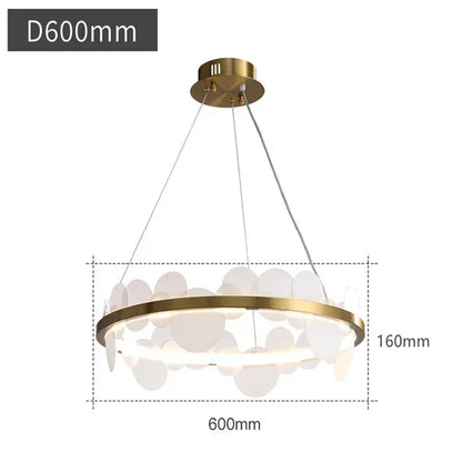 Nordic Modern Minimalist Creative Acrylic Chandelier For Bedroom & Dining Room Decor.
