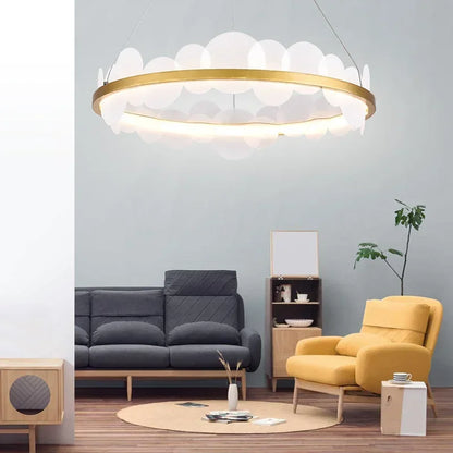 Nordic Modern Minimalist Creative Acrylic Chandelier For Bedroom & Dining Room Decor.