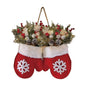2025 Christmas Garland Creative Glove Shaped Door & Gate Decoration