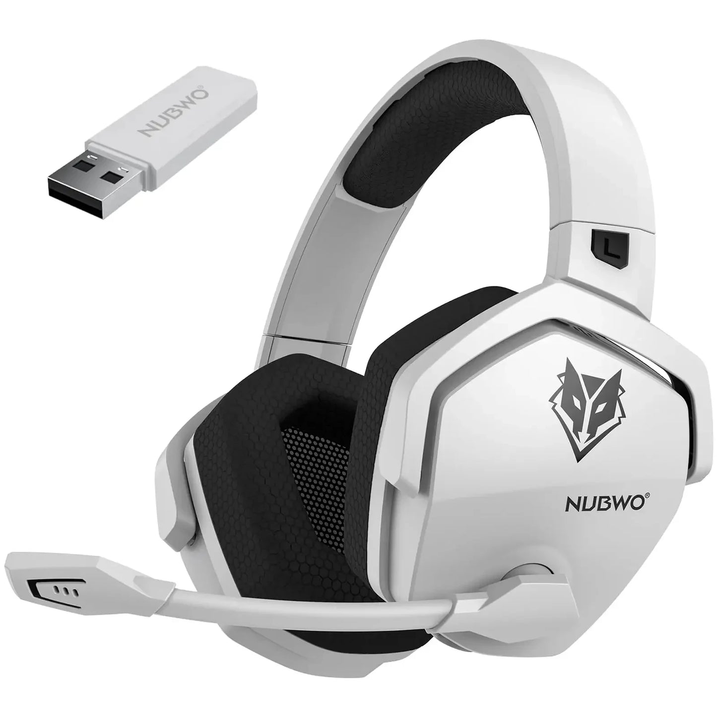 NUBWO G06 Dual Wireless Gaming Headset with Microphone for PS5, PS4, PC, Mobile, Switch. 2.4GHz Bluetooth 5.3 Gaming Headphone