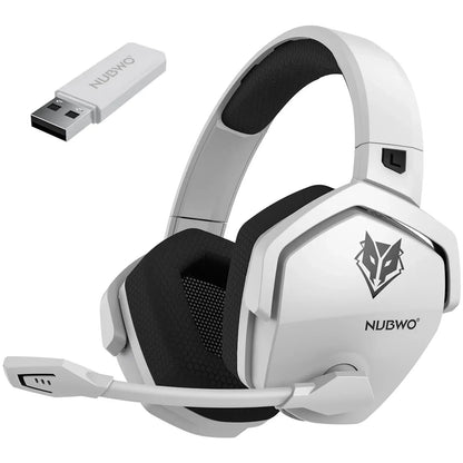 NUBWO G06 Dual Wireless Gaming Headset with Microphone for PS5, PS4, PC, Mobile, Switch. 2.4GHz Bluetooth 5.3 Gaming Headphone