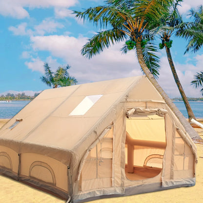 Inflatable water-resistant  camping tent 4-8 people