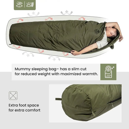Mummy-Style Sleeping Bags for Camping, Hiking, and Survival Adventures