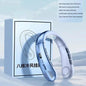 8000mAh Electric Hanging Neck Fan Portable Bladeless Mini Rechargeable with LED Digital Display Air Cooler For Outdoor