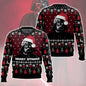 Darth Vader Pattern Christmas Sweater. Funny Holiday Party Pullover Winter Warm Cozy Vintage for Men