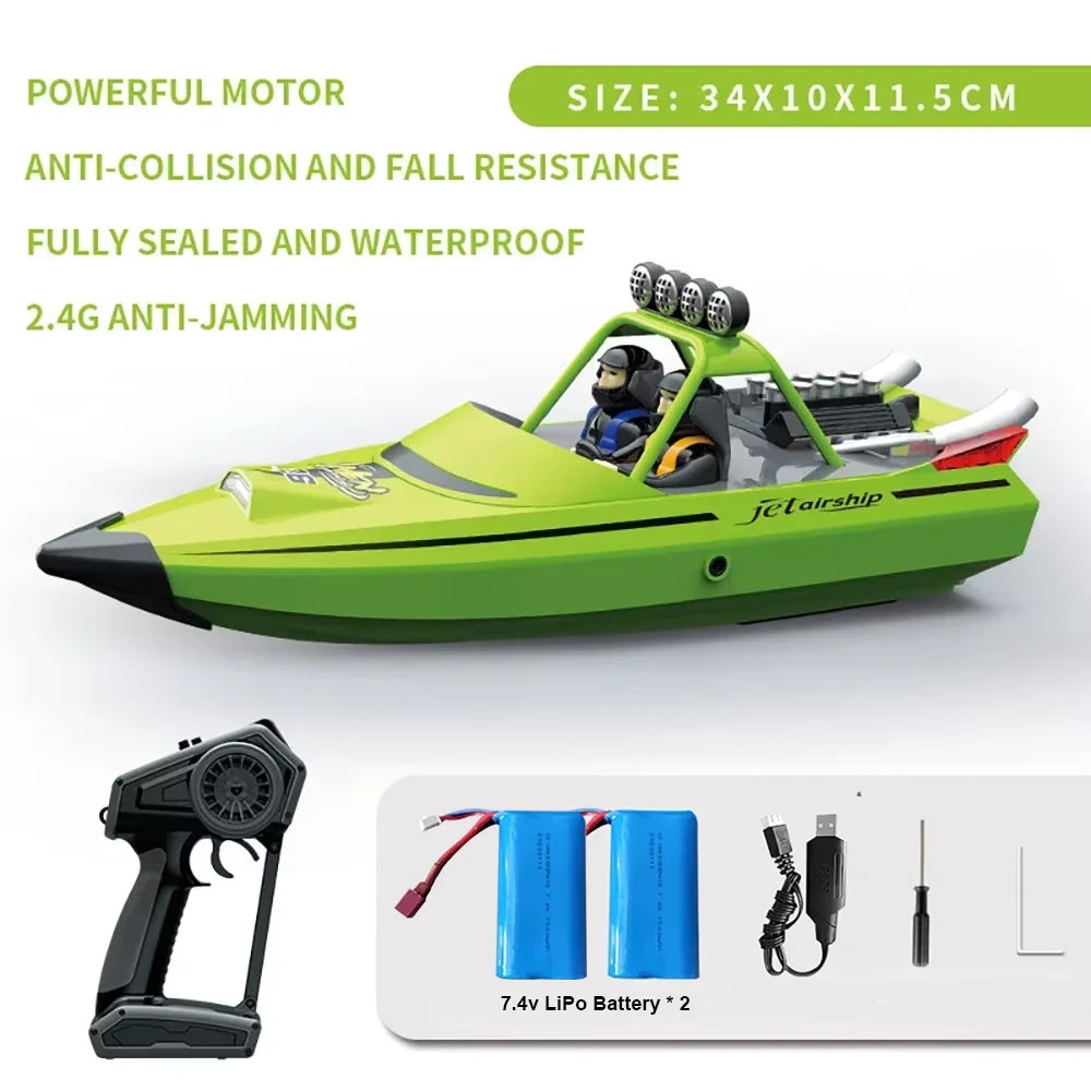 TY725 RC Boat TURBO JET PUMP & High-Speed Remote Control Jet Boat.  Adult & Children Gift