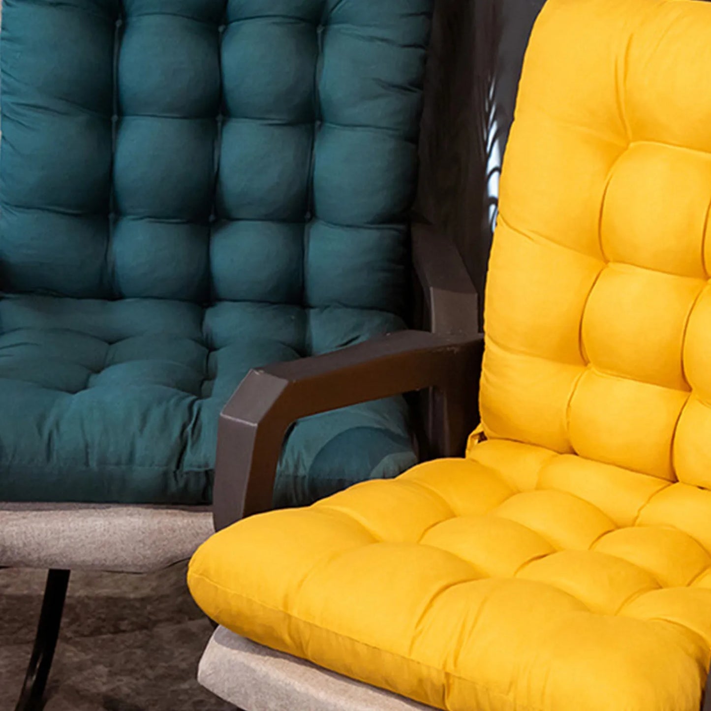 Summer Recliner Rocking Sofa Cushions, Solid Color Soft and Comfortable Thickened Chair Cushions for Office or Home Use