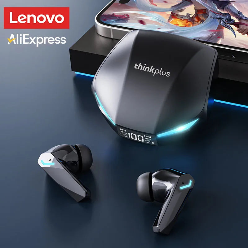 New Lenovo XT53 Wireless  5.4 Earbuds with LED Digital Display and Waterproof Gaming Earbuds