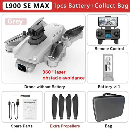 L900 Pro SE MAX GPS Drone 4K Professional Dual HD Camera 5G WIFI 360° Obstacle Avoidance Brushless Motor Rc FPV Quadcopter Drone