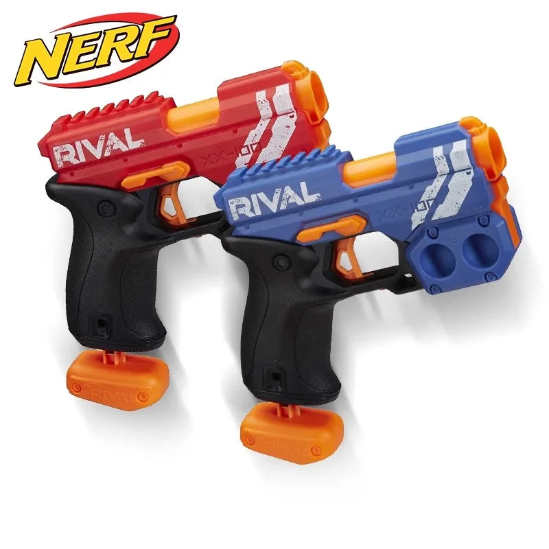 Hasbro NERF KNOCKOUT RIVAL. Outdoor Battle Soft Ball Shotgun Set. Action Figure Kids Toys Gift