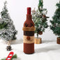 Christmas Santa Knitted Wine Bottle Case Elk Snowman Red Wine Champagne Bottle Cloth