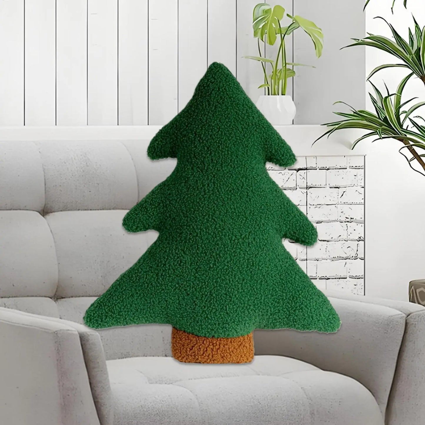 30/45cm Christmas Tree Pillow Festive Holiday Sofa Bed Decorations & Cute Gift for Friends & Family