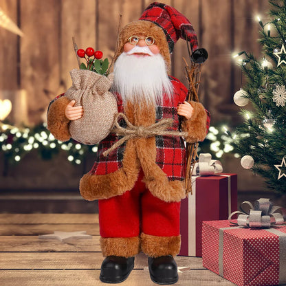 12in Standing Santa Claus Doll, Christmas Tree Decorations