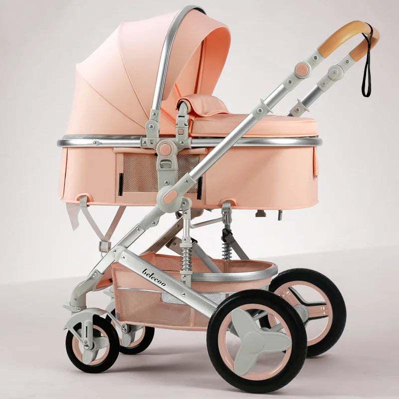 Newborn 2 In 1 Baby Stroller,Luxury high landscape baby carriage,Folding pram,travel Pushchair,baby trolley car,baby strollers