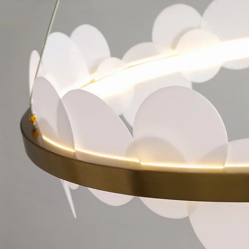 Nordic Modern Minimalist Creative Acrylic Chandelier For Bedroom & Dining Room Decor.